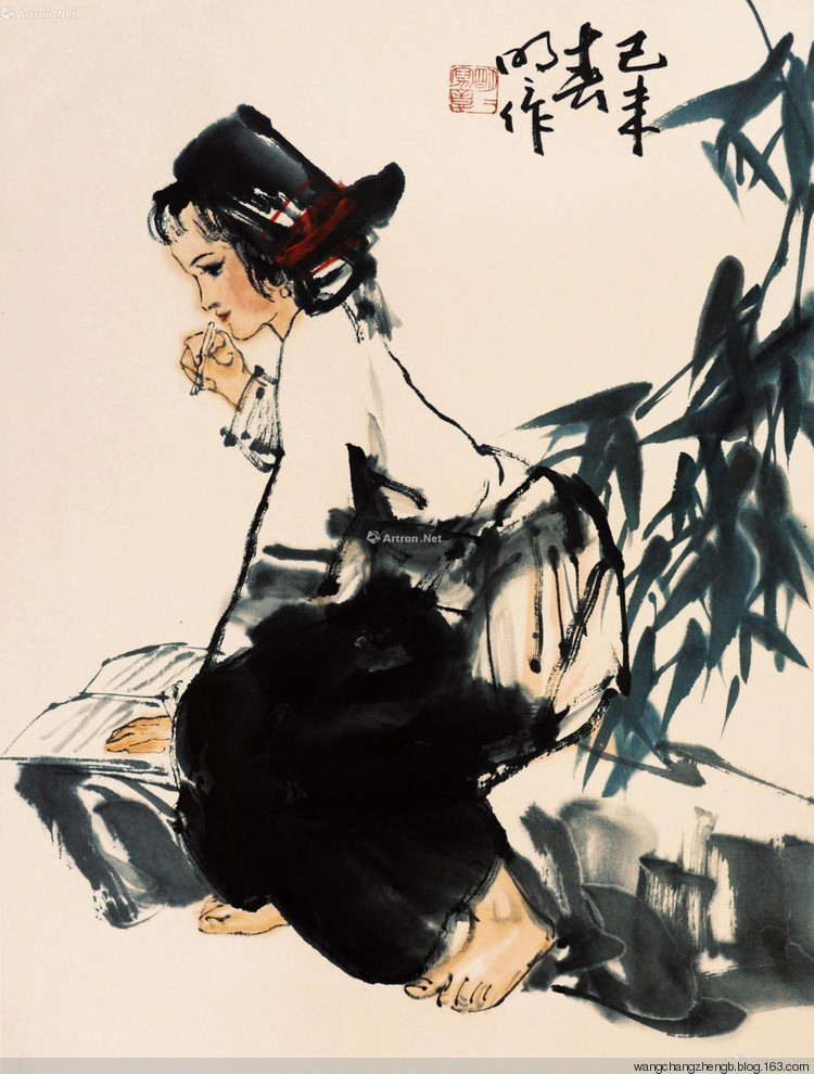 王明明国画人物作品