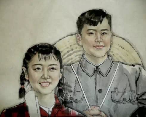 刘向荣国画人物作品