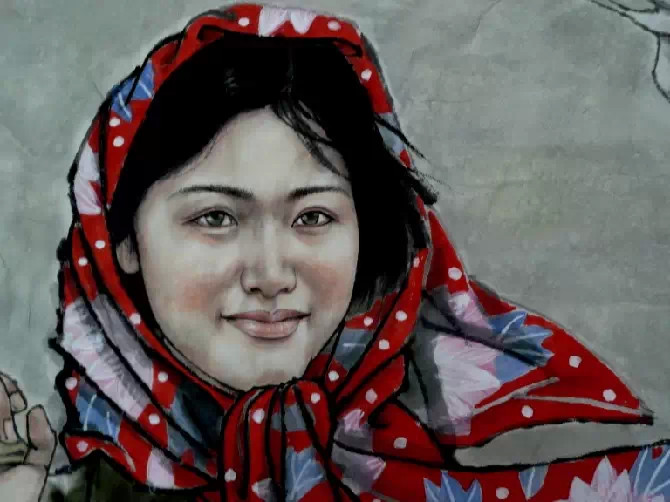 刘向荣国画人物作品