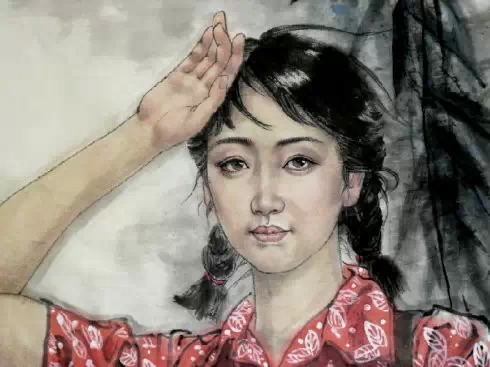 刘向荣国画人物作品