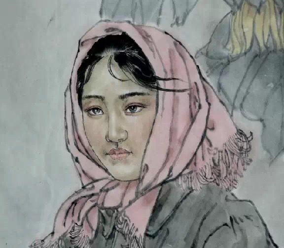 刘向荣国画人物作品