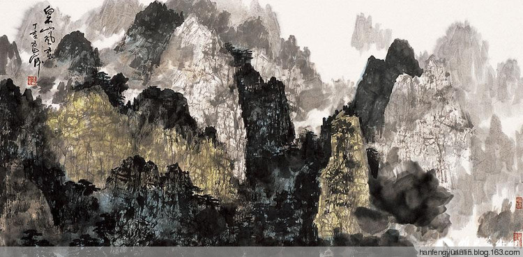 雷正民国画山水作品（二）