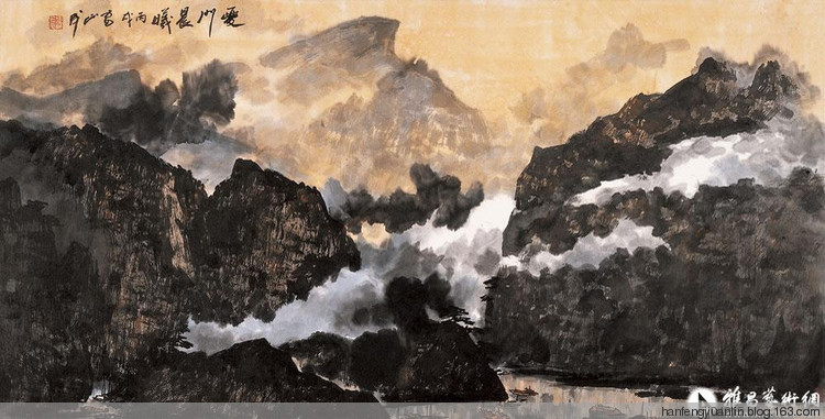 雷正民国画山水作品（二）