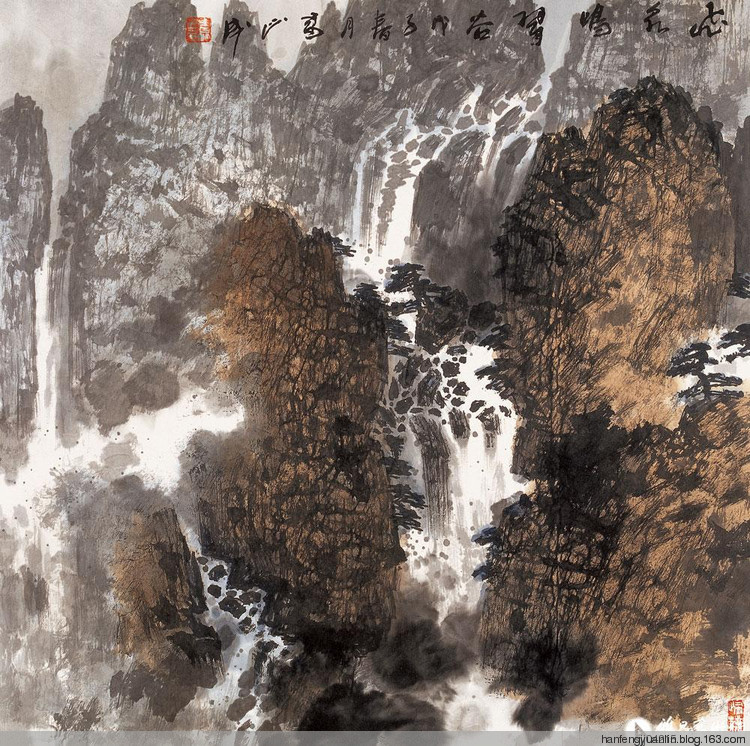 雷正民国画山水作品（二）