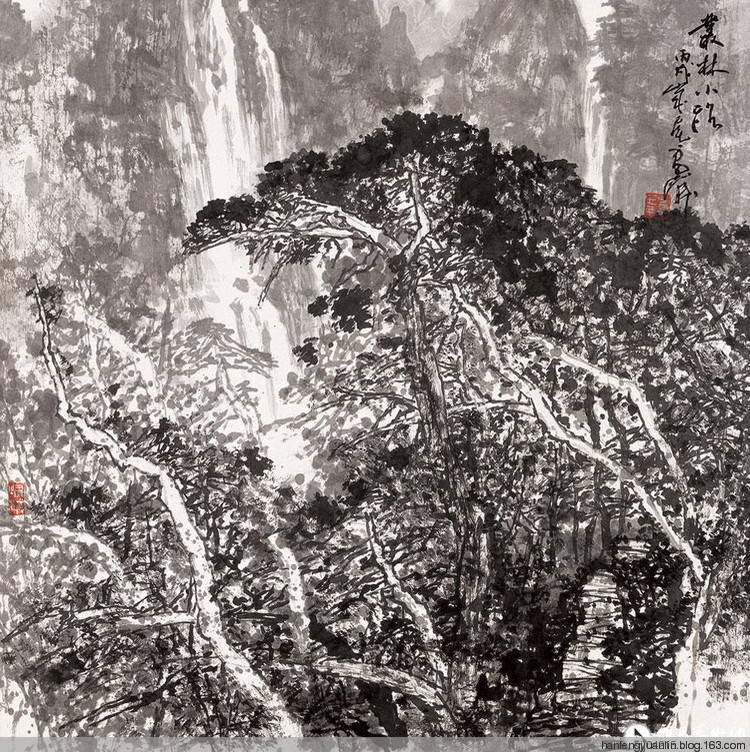 雷正民国画山水作品（二）