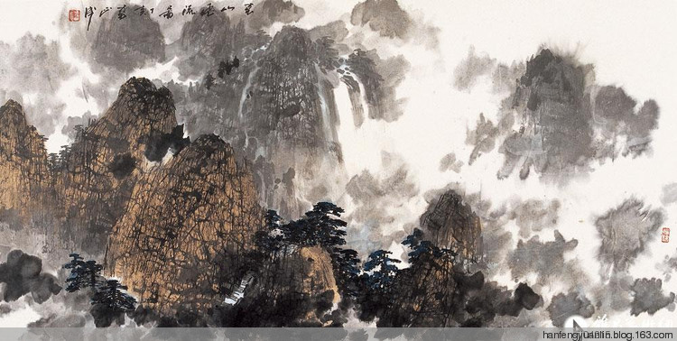 雷正民国画山水作品（二）