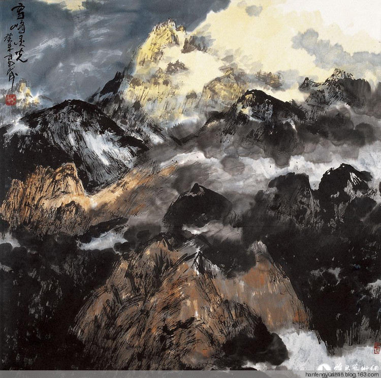 雷正民国画山水作品（一）