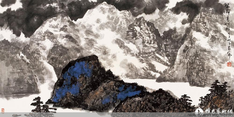 雷正民国画山水作品（一）