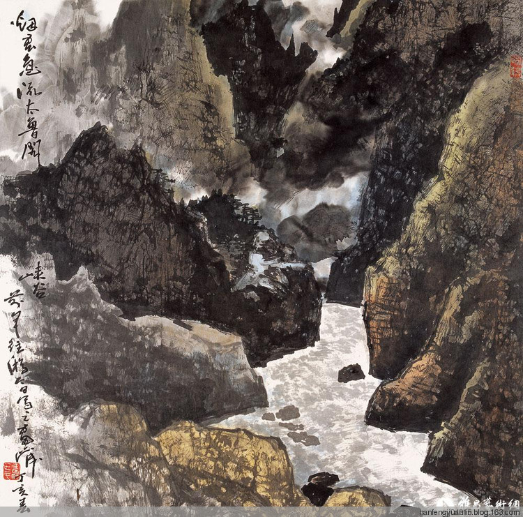 雷正民国画山水作品（一）