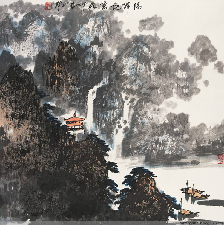 雷正民国画山水作品（一）