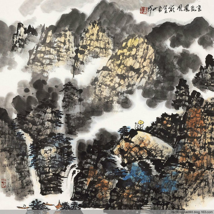 雷正民国画山水作品（一）