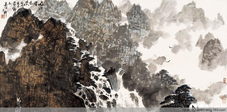 雷正民国画山水作品（一）