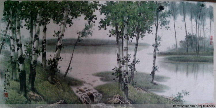 孙文松国画山水作品