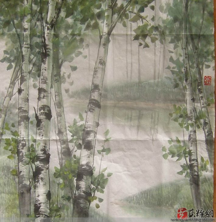 孙文松国画山水作品