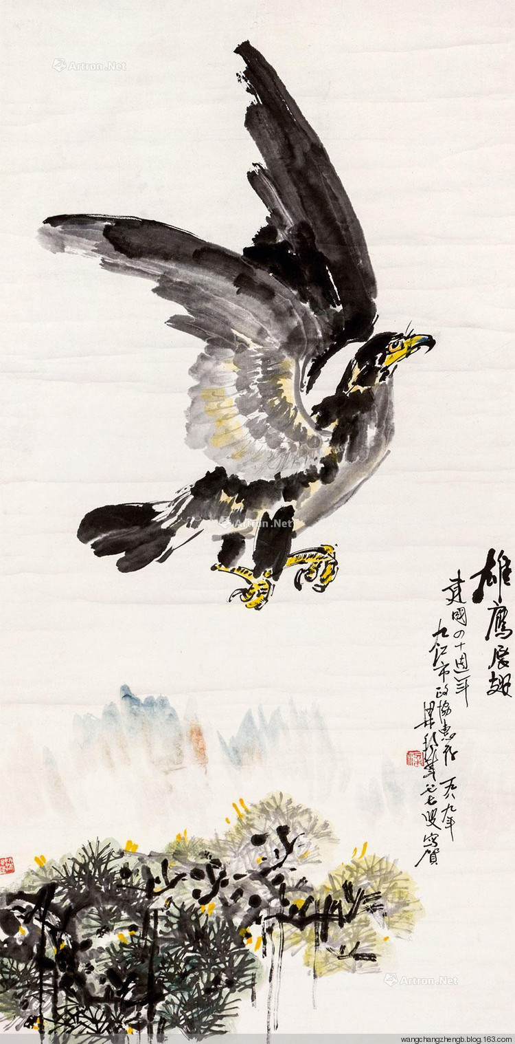 梁邦楚国画花鸟作品