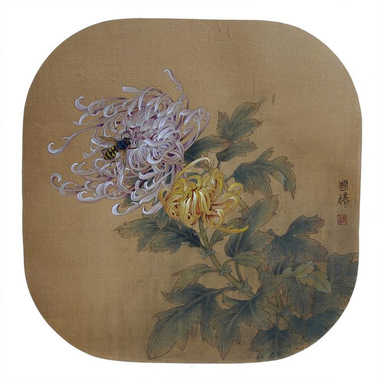 陈国胜国画花鸟作品