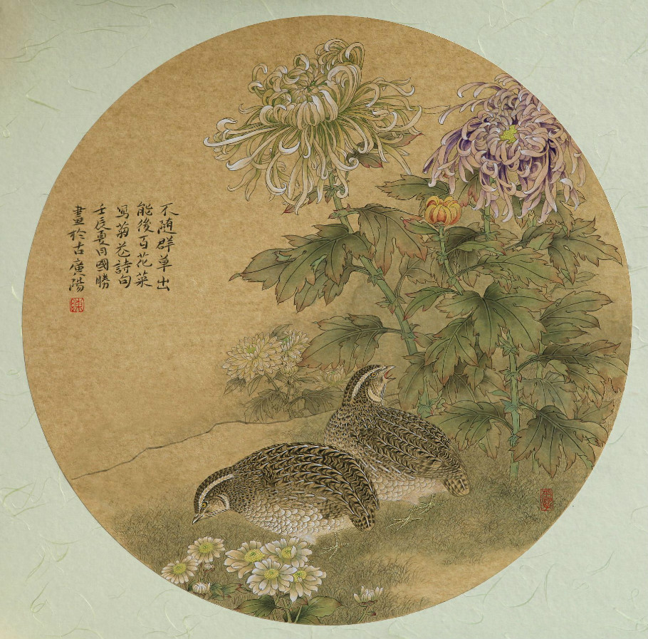 陈国胜国画花鸟作品