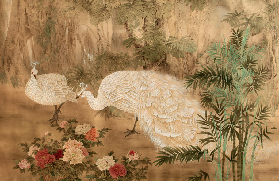 陈国胜国画花鸟作品