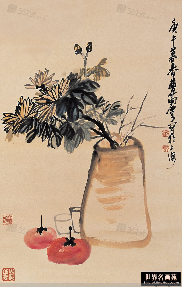 曹简楼国画花卉作品（一）