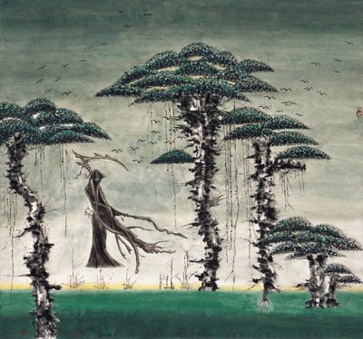 郭关禅国画作品