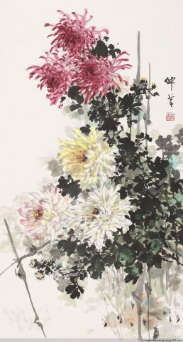 穆仲芹国画花鸟作品