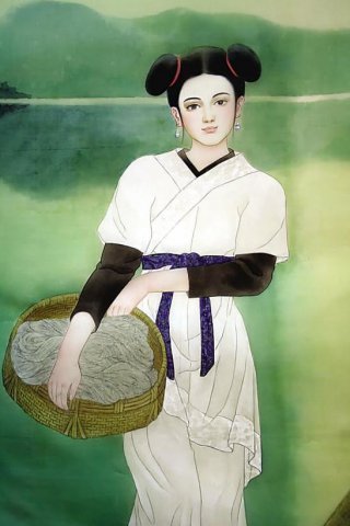 戴宏海国画人物作品