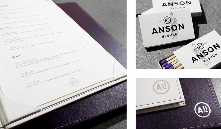Anson Eleven 餐厅视觉VI设计识别系统作品欣赏