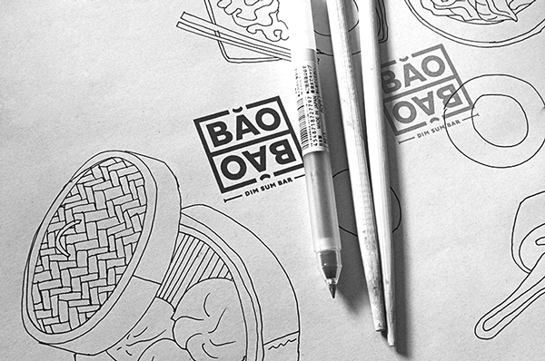 BAOBAO 国外设计师做的包子品牌形象设计