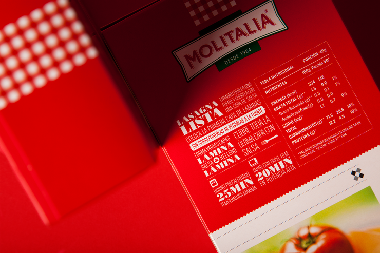 红色大气的Molitalia 秘鲁食品公司VI包装设计