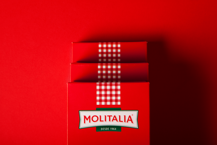 红色大气的Molitalia 秘鲁食品公司VI包装设计