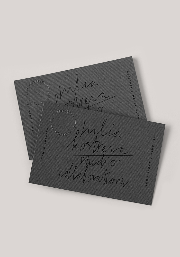 JULIA KOSTREVA 文具店视觉形象vi设计
