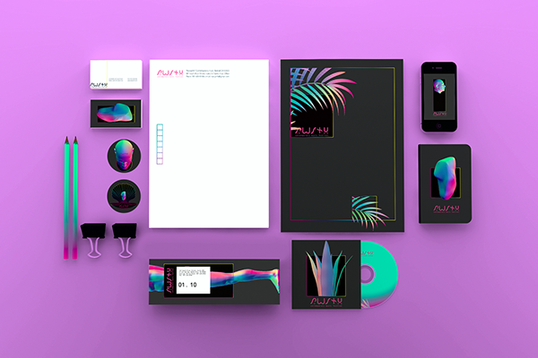 RAWSYNTH 现代音乐节的视觉形象VI设计