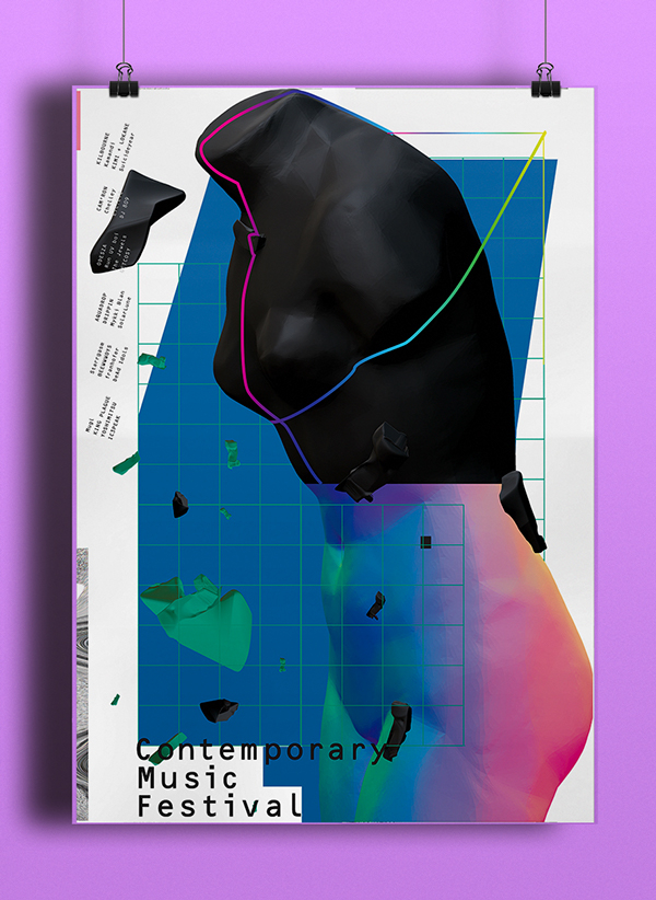 RAWSYNTH 现代音乐节的视觉形象VI设计