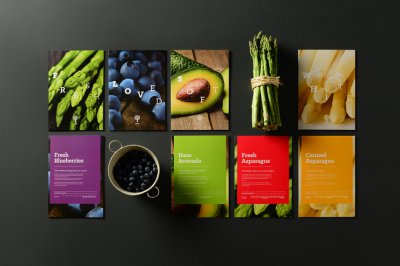 Talsa 水果蔬菜的展会vi视觉设计欣赏