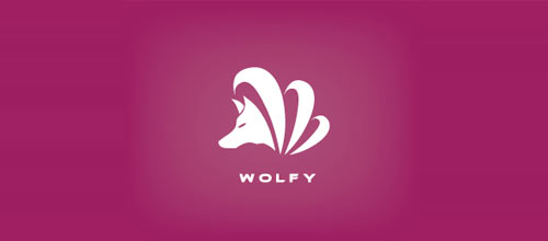 狼元素标志设计