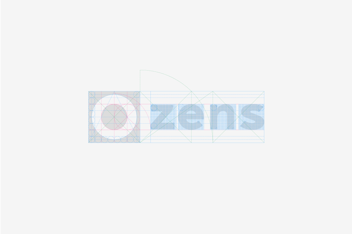借助辅助线logo设计