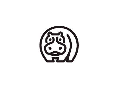 logo设计元素运用实例：河马