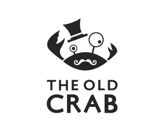 螃蟹元素logo作品