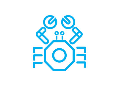 螃蟹元素logo作品