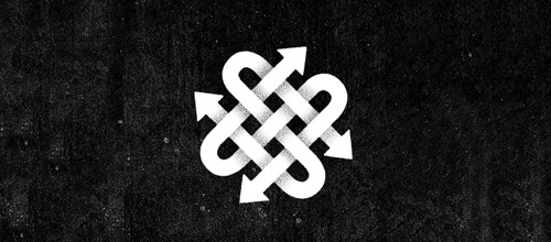 重叠图案logo作品