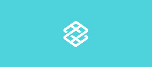 重叠图案logo作品