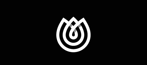 重叠图案logo作品