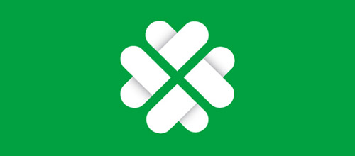 重叠图案logo作品