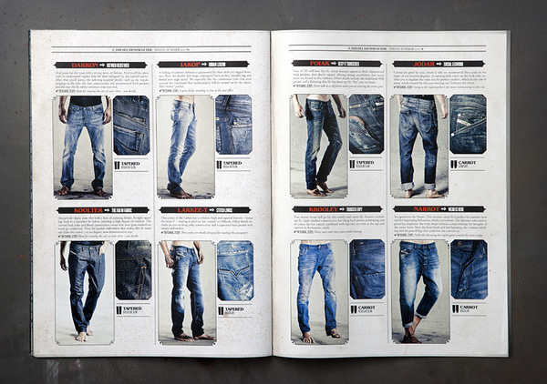 Diesel牛仔裤品牌画册设计欣赏