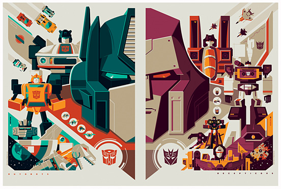 Tom Whalen复古插画海报