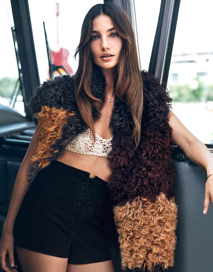 超模Lily Aldridge 演绎《The Edit》杂志时尚大片