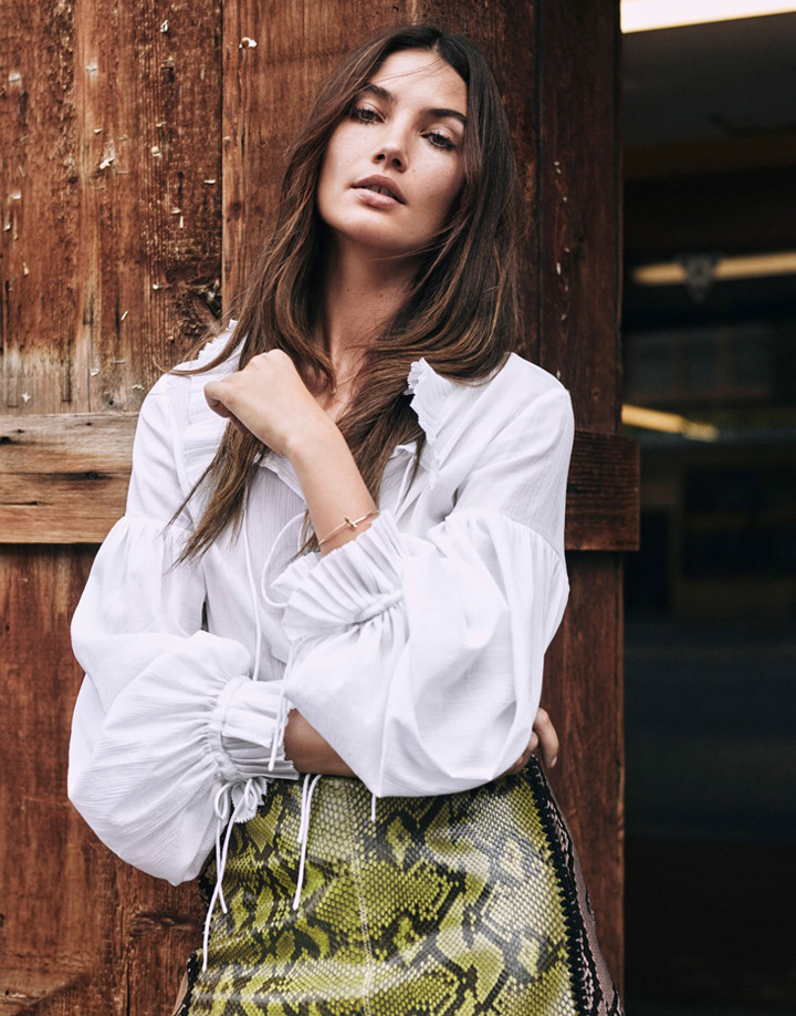 超模Lily Aldridge 演绎《The Edit》杂志时尚大片