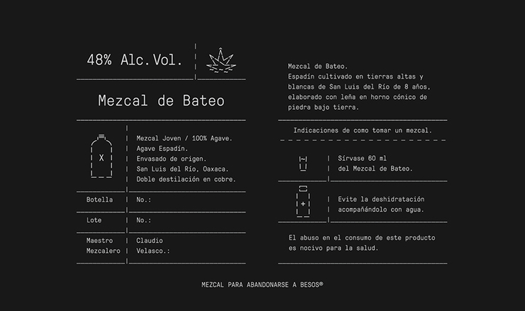 Mezcal de Bateo 酒包装设计