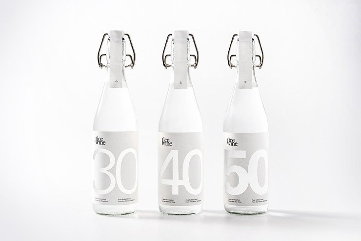 Rice Wine精致纯白米酒包装设计