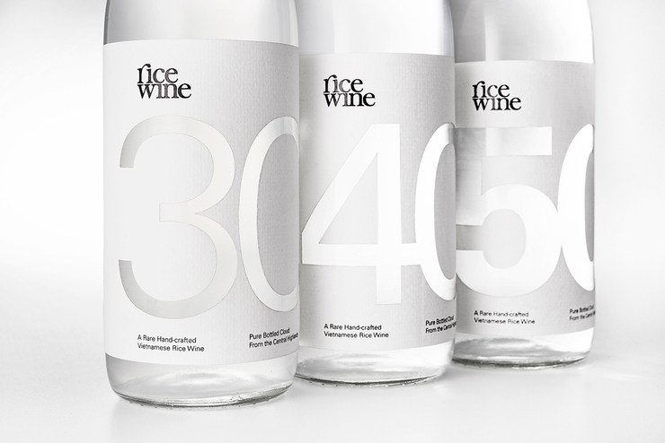 Rice Wine精致纯白米酒包装设计